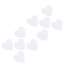 10Pièces Supports Coton Coeur Blanc Pour Peinture Huile Et Acrylique