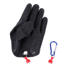 2Pièces Gants De Pêche Antidérapants En Latex Noir, Protection Mains