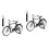 2Sets Simulierte Metall-Fahrradmodelle Vintage 10