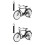 2Sets Simulierte Metall-Fahrradmodelle Vintage 9