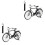 2Sets Simulierte Metall-Fahrradmodelle Vintage 11