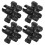 4Pièces Vis Ajustement Aluminium Noir Fiable 11