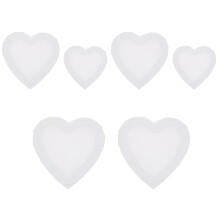 6Pièces Cadres De Peinture Blancs Toile Coton Pour DIY