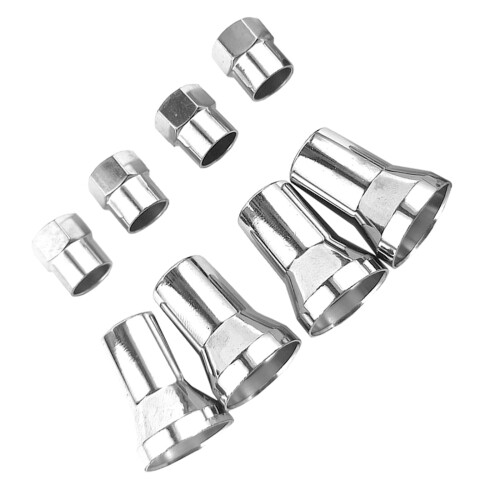 20Sets Reifenventilkappen Kit Aluminium Ventilmützen Auto Silber Tpms