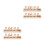 4Pièces Plaques ABS Décor Chat Chanceux 6