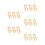 15Pièces Support Pliable Bambou Clair Pour Éventails Décoratifs 4
