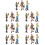 21Pièces Mini Figures Solides Accessoire DIY Micro Paysage Décoration 11