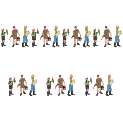 21Pièces Mini Figures Solides Accessoire DIY Micro Paysage Décoration 2