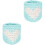 2Pcs Lightweight Cup Protective Covers Sky-Blue Knitted Craft 3