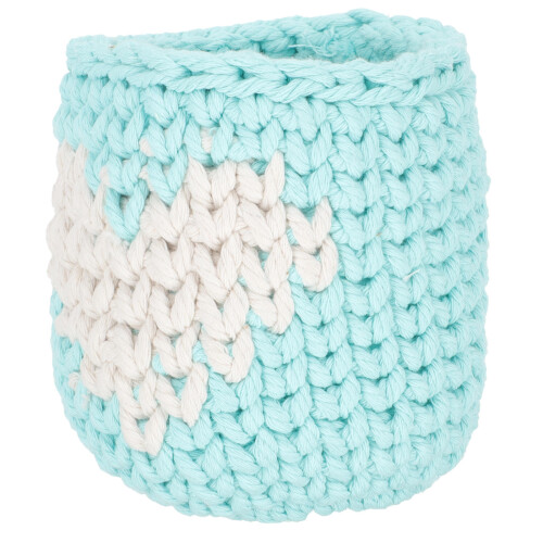 2Pcs Lightweight Cup Protective Covers Sky-Blue Knitted Craft