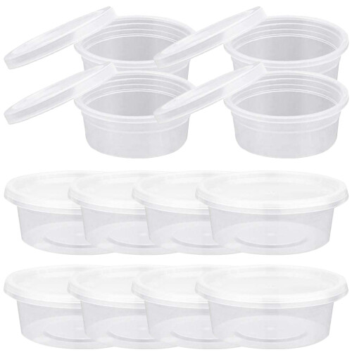 100Pièces Boîtes Jetables Plastique Pour Sauces Condiments