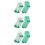 6Paires Vertes Saint Patrick Coton Confortables Et Chaudes 9