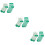 6Paires Vertes Saint Patrick Coton Confortables Et Chaudes 10