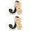 2Pièces Cello End Pin Holder Bois Multi, Réglable Et Antidérapant 5