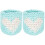 2Pcs Lightweight Cup Protective Covers Sky-Blue Knitted Craft 2