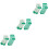 6Paires Vertes Saint Patrick Coton Confortables Et Chaudes 6
