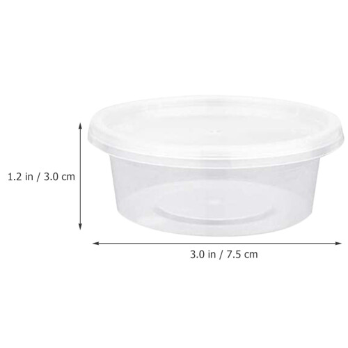 100Pièces Boîtes Jetables Plastique Pour Sauces Condiments 1