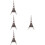 4 Ensembles Puzzle Transparent Tour Eiffel 3D Décoratif 7