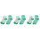 6Paires Vertes Saint Patrick Coton Confortables Et Chaudes 5