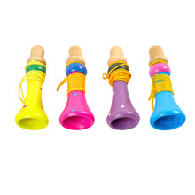 12Pièces Trompette En Bois Pour Enfants Couleurs Variées Jouet Musical