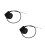 2Pièces Boutons De Résistance Compact Pour De Gym Noir Polyvalent 10