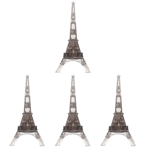 4 Ensembles Puzzle Transparent Tour Eiffel 3D Décoratif 1