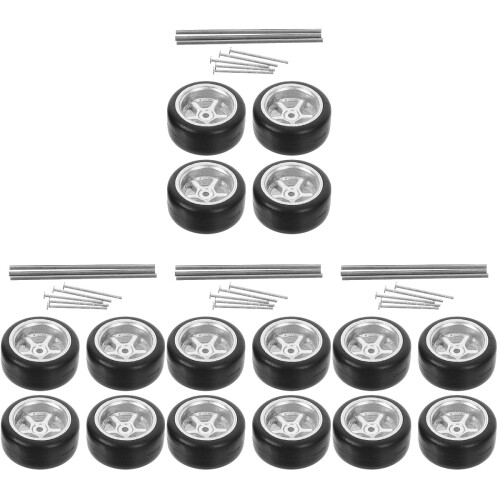 4Ensembles Rc 1/64 En Caoutchouc Durable Argent 1