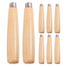 8Pièces Poignées En Bois Beige Avec Diamètre 3Mm Pour Accessoires Lime