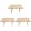 3Pièces Table Portable En Bois Pliable Pour Camping Vin 3