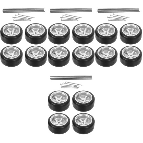 4Ensembles Rc 1/64 En Caoutchouc Durable Argent 2
