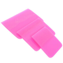 3Pièces Raclette PVC Rosé Pour Pose Film Antirayure Facile