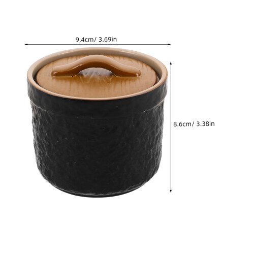 Casserole En Céramique Couvercle 300 Ml Pour Cuisson 2