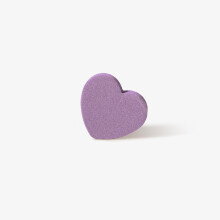 Nail Buffer and File 100/180 Grit Heart Shape Dual Sided 50pcs Professional Salon Set Purple