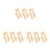 9Pièces Support Éventail Bambou Pliable Clair Pour Rangement 9