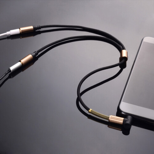 Câble 3.5Mm Pour Casque Et Haut-Parleur Noir 2