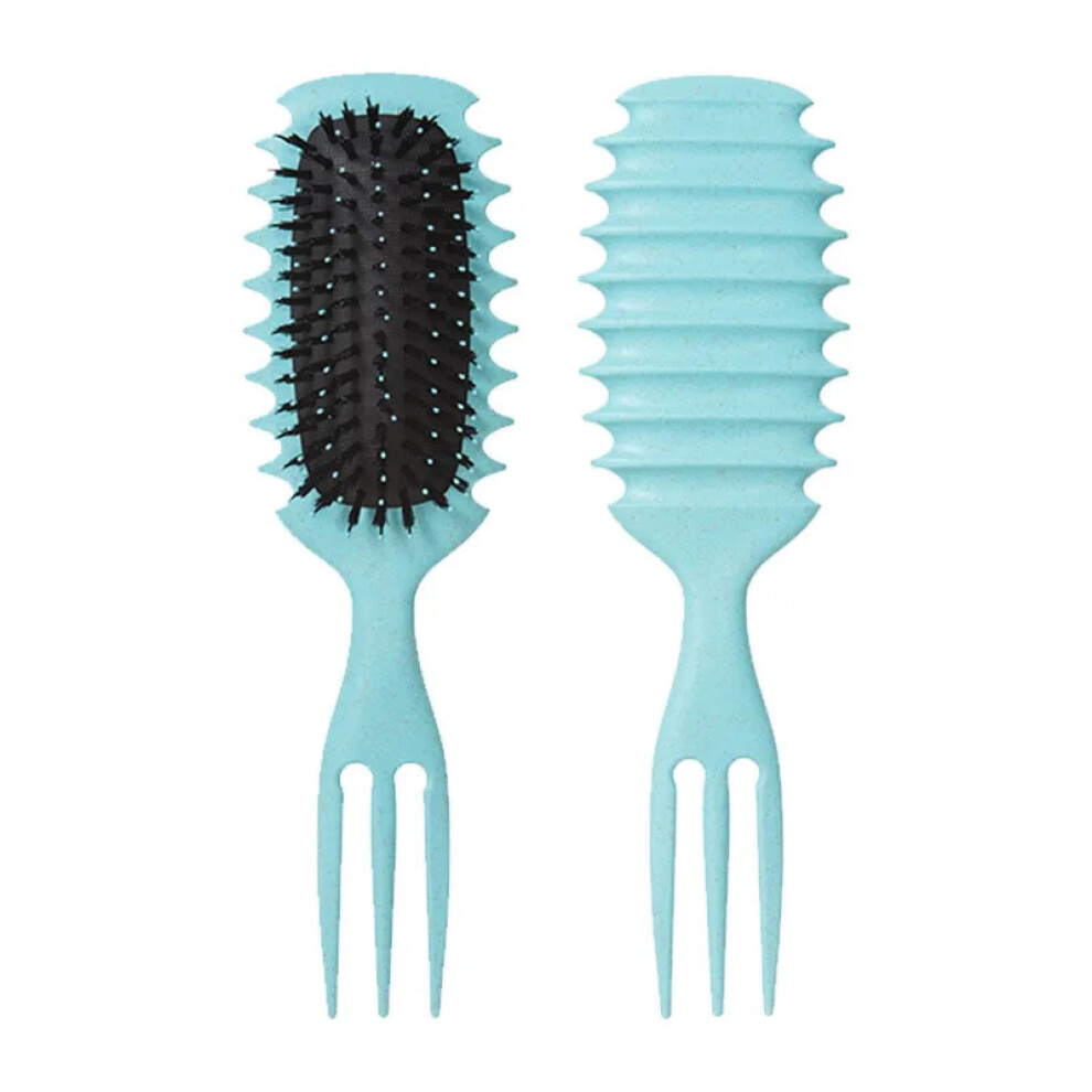 Curly Hair Detangling Brush with Nylon Bristles for Wet and Dry Hair, Fast Drying Vented Comb