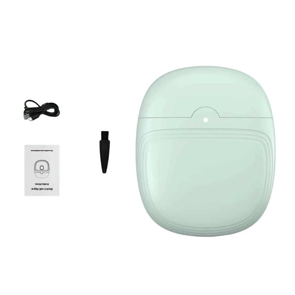 Electric Nail Trimmer with Light, Rechargeable Automatic Nail Cutter for Safe Smooth Shaping