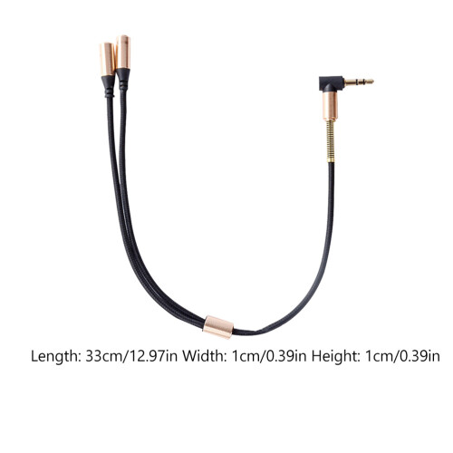 Câble 3.5Mm Pour Casque Et Haut-Parleur Noir 1