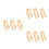 9Pièces Support Éventail Bambou Pliable Clair Pour Rangement 7