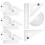 4Ensembles Kit Règle Plastique Transparent Multifonction Pour 9