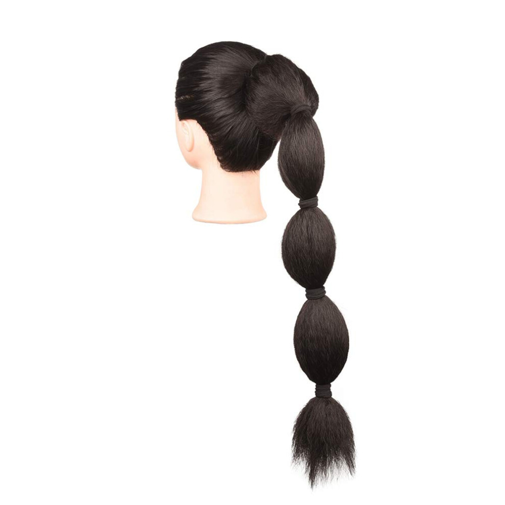 Clip In Ponytail Hair Extension 22 Inch Kinky Straight Synthetic Heat Resistant Hairpiece 2#