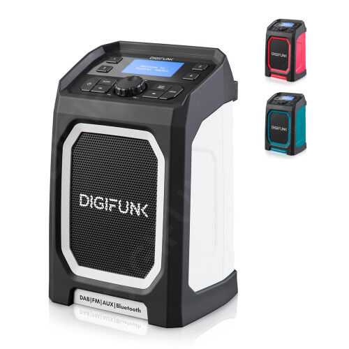 DigiFunk Work Site Radio | USB Rechargeable | DAB+
