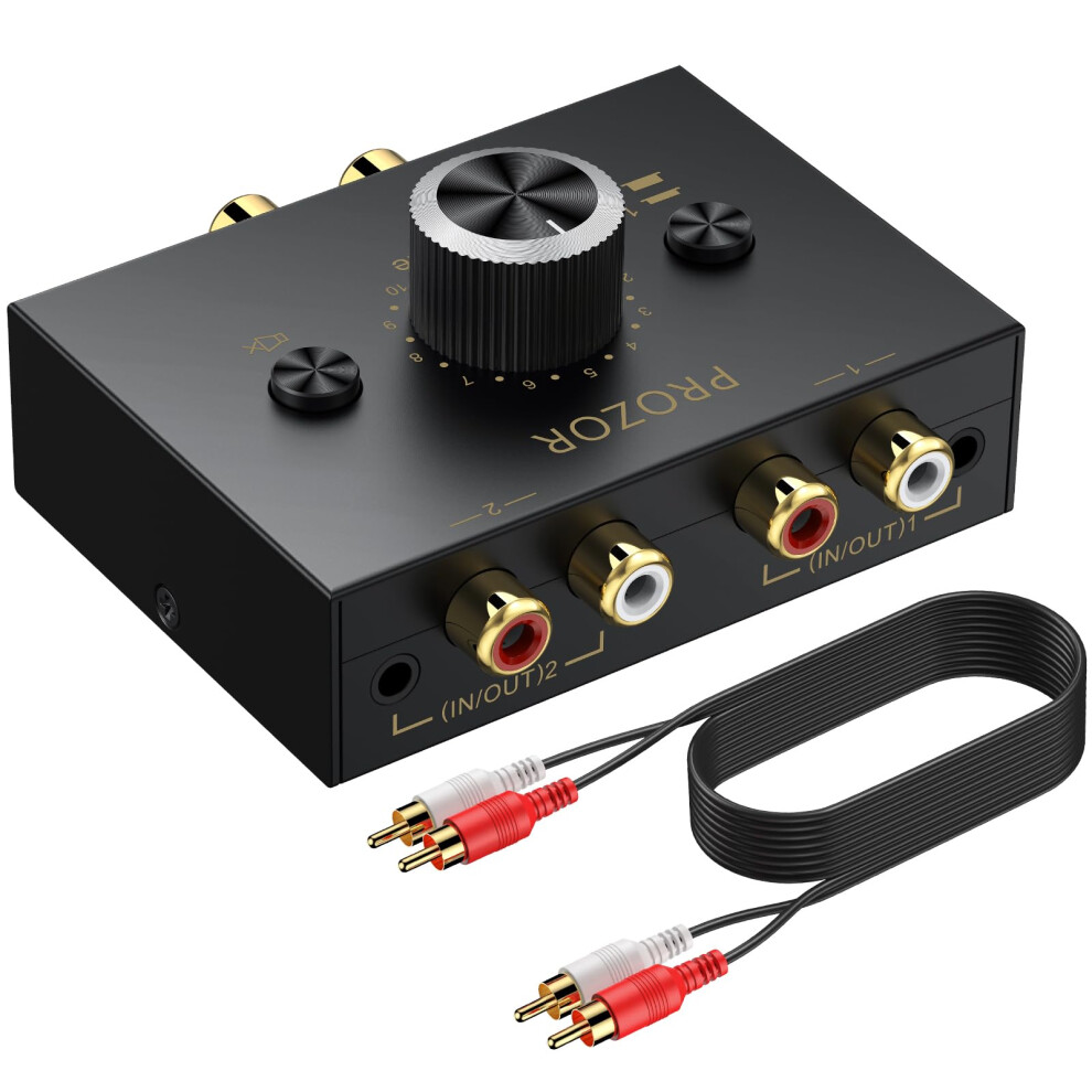 Prozor 3.5Mm & Rca Stereo Audio Switcher - 2(1)-In 19618517