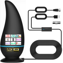 Deenor Indoor TV Aerial with Signal Booster – Digi