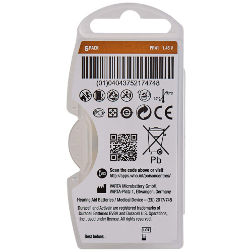 Duracell Duracell EasyTab/Activair Type 312 Hearing Aid Bat 1