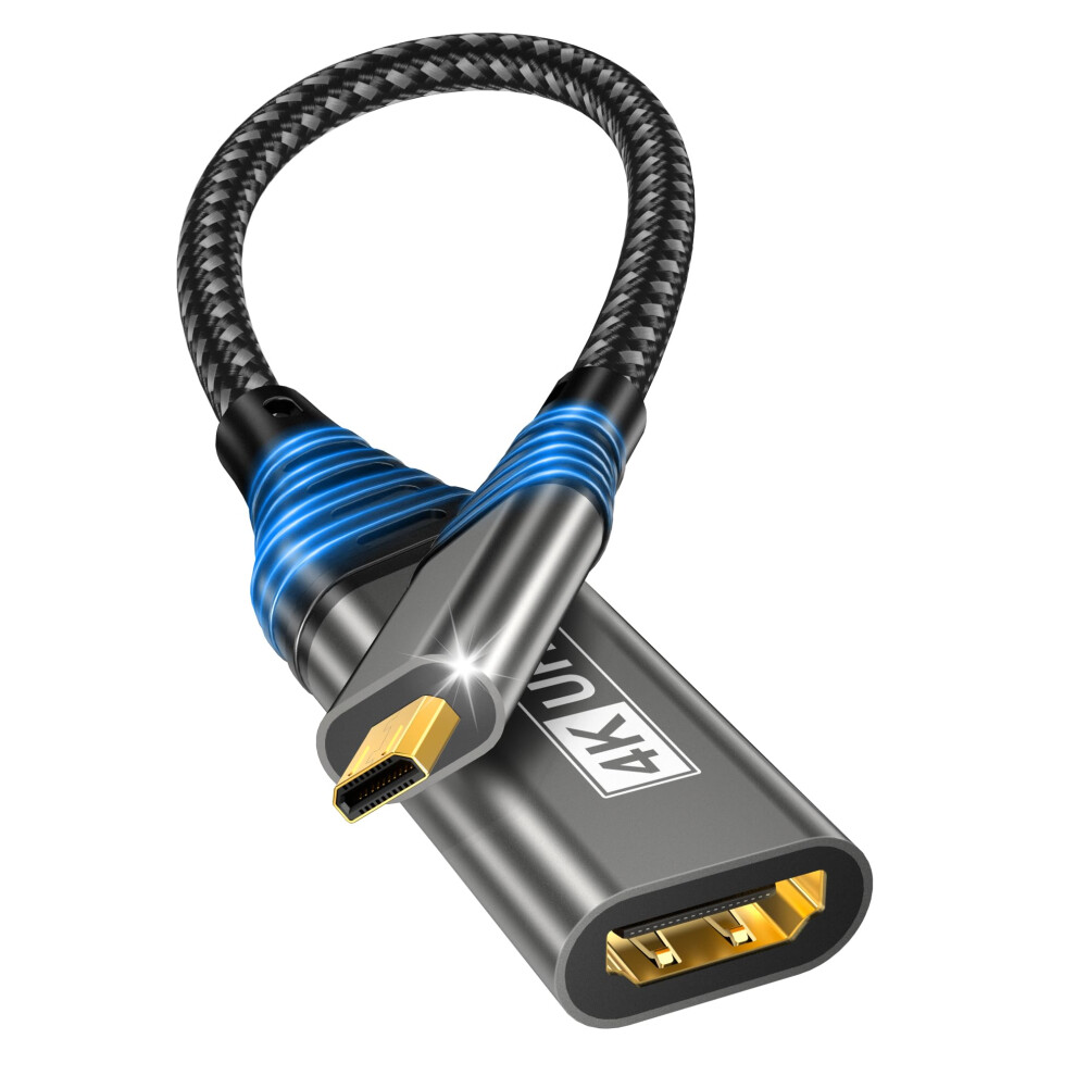 Micro Hdmi To Hdmi Adapter, 4K @ 60Hz 3D 1080P Typ 48843652