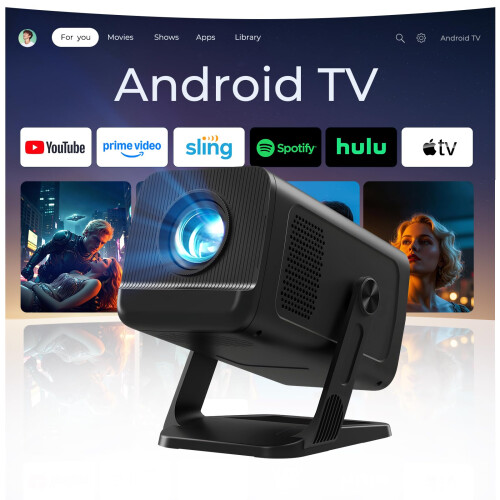 Mini Projector WiFi 6 and Bluetooth 5.4 Portable 4