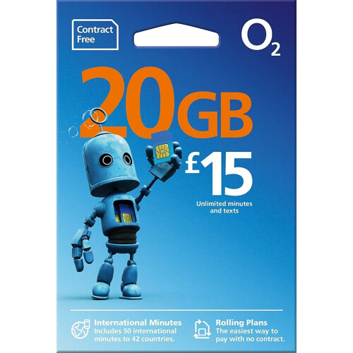 O2 Pay As You Go Sim Card Big Bundle 15 pack by O 1