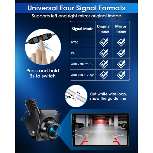 Reversing Camera【3 Mounting Methods】360 Rotatable 1
