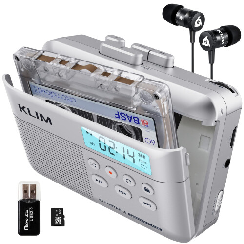 KLIM K7 Cassette Tape Player - Cassette to MP3 Con